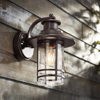 Galt 11 1/4" High Bronze Motion Sensor Outdoor Wall Light