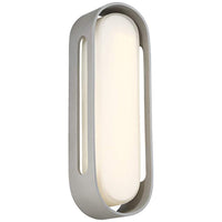 George Kovacs Floating Oval 15"H LED Silver Wall Sconce