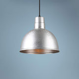 Hi-Lite Deep Bowl Shade 12" Wide Black Mini Pendant Light