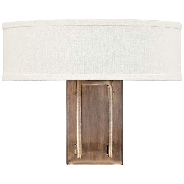 Hinkley Hampton 12" High Brushed Bronze Wall Sconce