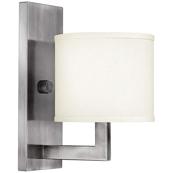 Hinkley Hampton 12" High Small Antique Nickel Wall Sconce