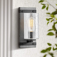 Hinkley Sawyer 11" High Aged Zinc Wall Sconce