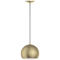 Huntington 1 Light Antique Brass Pendant