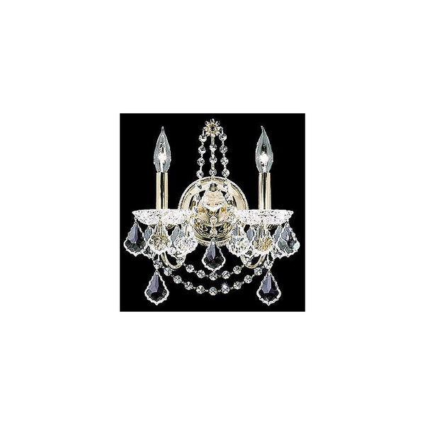 James R. Moder Belle Wave Collection 14" Wide Crystal Wall Sconce