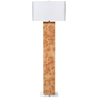 Jamie Young Parallel Natural Burl Wood Floor Lamp