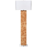 Jamie Young Parallel Natural Burl Wood Floor Lamp