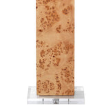 Jamie Young Parallel Natural Burl Wood Floor Lamp