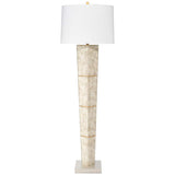Jamie Young Spectacle Soft Gray Horn Lacquer Floor Lamp