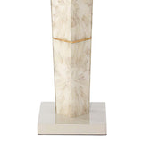 Jamie Young Spectacle Soft Gray Horn Lacquer Floor Lamp