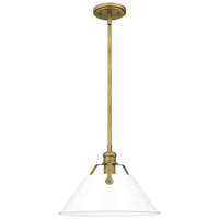 Jessup 1-Lt Brass Mini Pendant