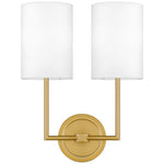 Josephs 2-Light Aged Brass Wall Sconce