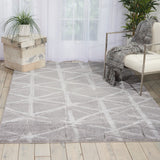 Ingenue Silver Shag Soft Area Rug