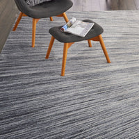 Halle Berry Abstract Ombre Blue/Grey Soft Area Rug