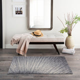 Halle Berry Abstract Ombre Blue/Grey Soft Area Rug