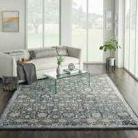 Mila Kunis Collection - Navy Floral Soft Area Rug