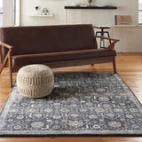 Mila Kunis Collection - Navy Floral Soft Area Rug