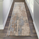 Vintage Abstract Grey Beige Soft Area Rug