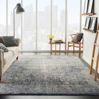 Mila Kunis Ivory/Slate Vintage Persian Soft Area Rug