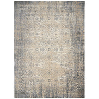 Mila Kunis Ivory/Slate Vintage Persian Soft Area Rug
