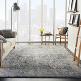 Mila Kunis Ivory/Slate Vintage Persian Soft Area Rug