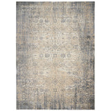 Mila Kunis Ivory/Slate Vintage Persian Soft Area Rug