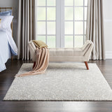 Sahara Ivory Silver Transitional Soft Area Rug