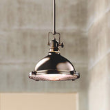 Kichler 12" Wide Polished Fresnel Lens Mini Pendant