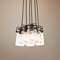Kichler Brinley 12" Wide Brushed 6-Light Mini Pendant