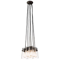 Kichler Brinley 12" Wide Brushed 6-Light Mini Pendant