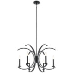 Kichler Cassadee 26" Wide Modern Black Finish Chandelier