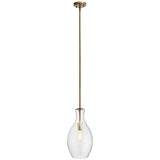 Kichler Everly 8 3/4" Wide Natural Brass Mini Pendant Light