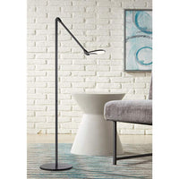 Koncept Splitty Matte Black Modern LED Floor Lamp with USB Port