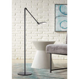 Koncept Splitty Matte Black Modern LED Floor Lamp with USB Port