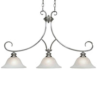 Lancaster 36" Wide Pewter Kitchen Island Light Pendant