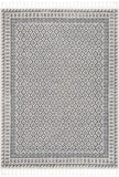 Tribal Trellis Pattern Grey Kim-Style Soft Area Rug