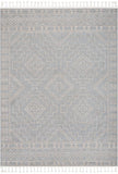 Tribal Geometric Pattern Grey Kim-Style Soft Area Rug