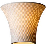 Limoges Collection Checkerboard 6 3/4" High Wall Sconce