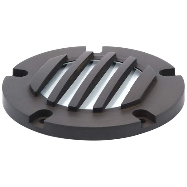 Lou Bronze Louvered Cover for In-Ground Well Light