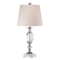 Beveled Urn Traditional Crystal Table Lamp