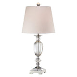 Beveled Urn Traditional Crystal Table Lamp