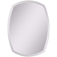 Rounded Rectangle Frameless 32" High Wall Mirror