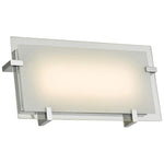 Matrix 12" Wide Chrome and Glass LED Modern Bath Light