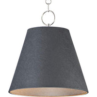Maxim Acoustic 20"W Polished Nickel and Black Pendant Light