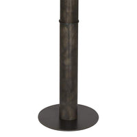 Michael Berman Brut Bronze Metal Column Floor Lamp