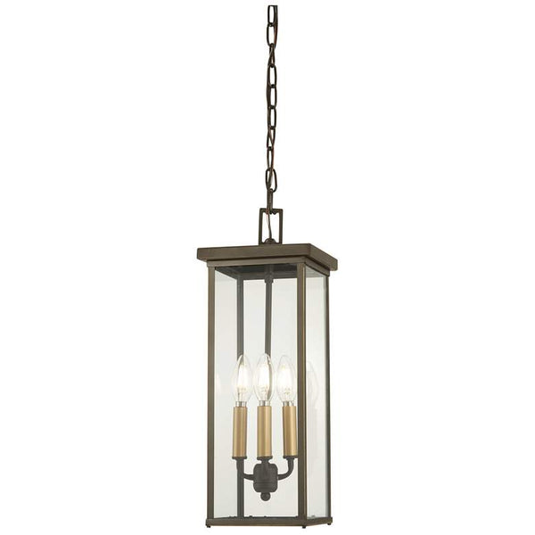 Minka-Lavery Casway Oil Rubbed Bronze and Gold 4-Light Chain Hung