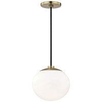 Mitzi Estee 8" Wide Aged Modern Mini Pendant