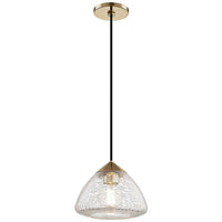 Mitzi Maya 9" Wide Aged Brass Mini Pendant