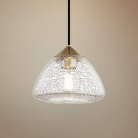 Mitzi Maya 9" Wide Aged Brass Mini Pendant