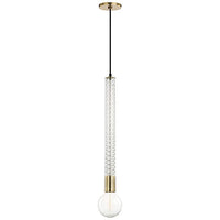Mitzi Pippin 5" Wide Aged Brass Mini Pendant