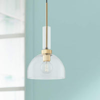 Mitzi Tabitha 10" Wide Aged Brass Mini Pendant Light